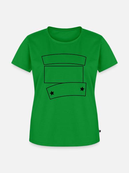 Emblem schwarz - Frauen Premium Bio T-Shirt - Grün