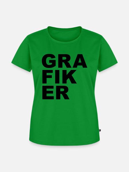 Grafiker - Frauen Premium Bio T-Shirt - Grün