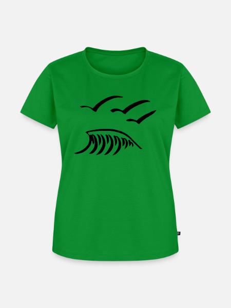 seagulls - Frauen Premium Bio T-Shirt - Grün