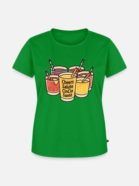 Cocktail Party - Frauen Premium Bio T-Shirt - Grün