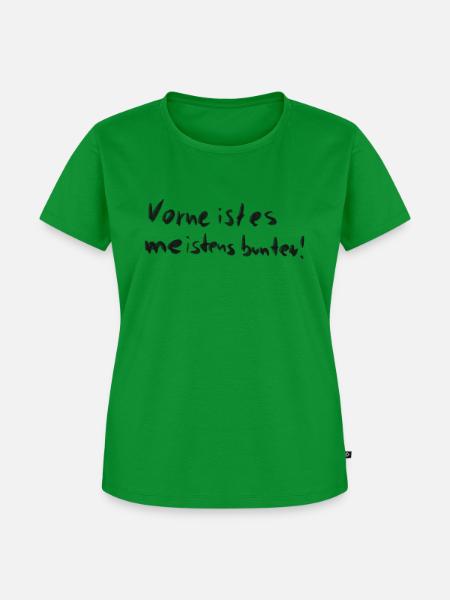 Vorne - Frauen Premium Bio T-Shirt - Grün