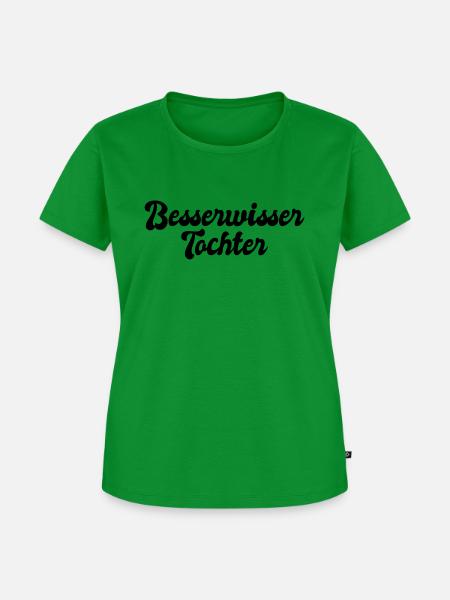 Besserwisser Tochter - Frauen Premium Bio T-Shirt - Grün