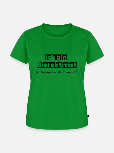 Bieraktivist Sprüche Malleurlaub - Frauen Premium Bio T-Shirt - Grün