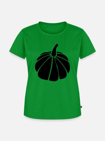 Kürbis 08 - Frauen Premium Bio T-Shirt - Grün