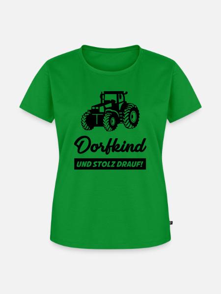 dorfkind_01 - Frauen Premium Bio T-Shirt - Grün