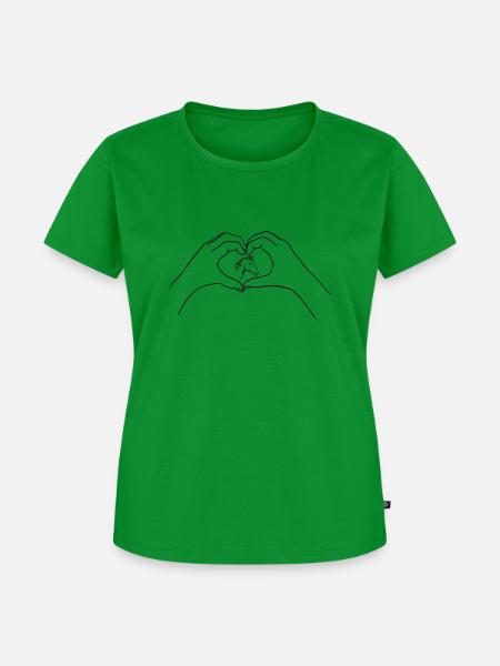 Pferdeliebe - Frauen Premium Bio T-Shirt - Grün