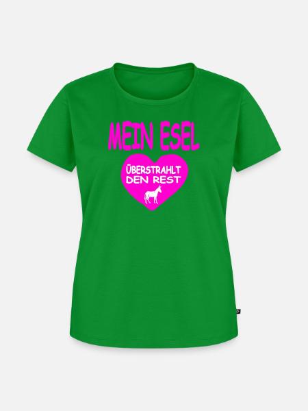 Esel - Frauen Premium Bio T-Shirt - Grün