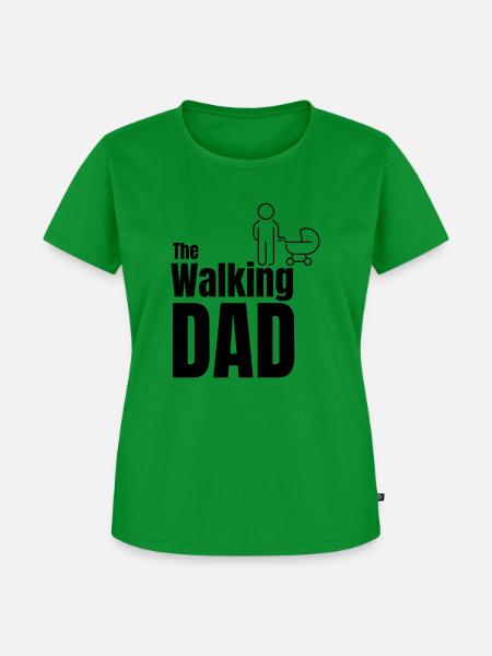 walking dad - Frauen Premium Bio T-Shirt - Grün