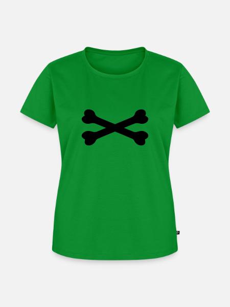 Knochen - Frauen Premium Bio T-Shirt - Grün