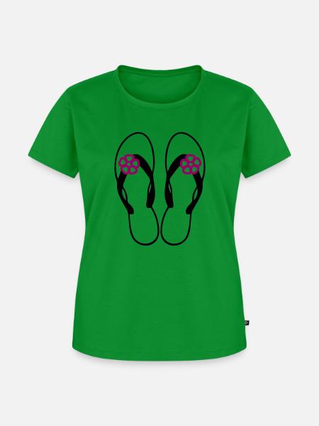 Flip Flop 3 - Frauen Premium Bio T-Shirt - Grün