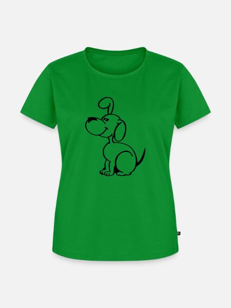 Hündchen - Frauen Premium Bio T-Shirt - Grün