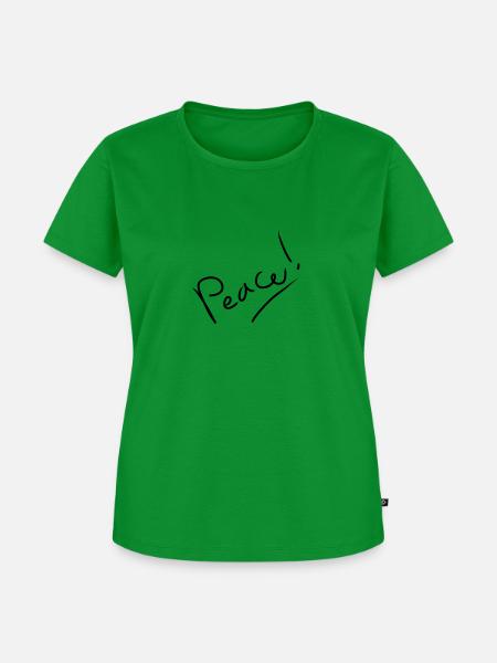 Peace - Frauen Premium Bio T-Shirt - Grün
