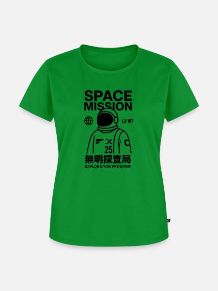 Space Mission - Frauen Premium Bio T-Shirt - Grün