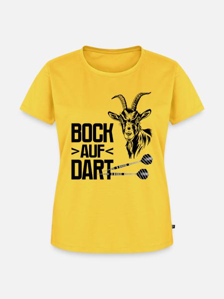 Bock_Auf_DART - Frauen Premium Bio T-Shirt - Sonnengelb