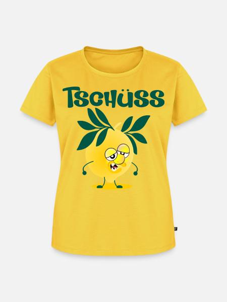 Abschied Jobwechsel Zitrone - Frauen Premium Bio T-Shirt - Sonnengelb