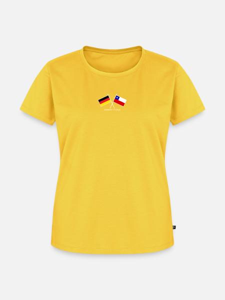 Germany x Chile - Frauen Premium Bio T-Shirt - Sonnengelb