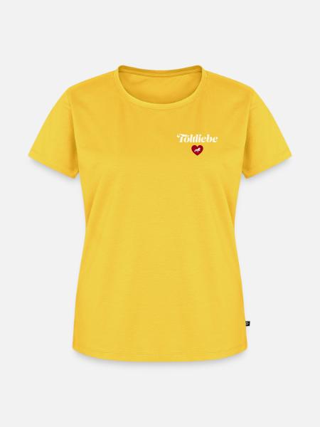 Islandpferd Tölt liebe - Frauen Premium Bio T-Shirt - Sonnengelb