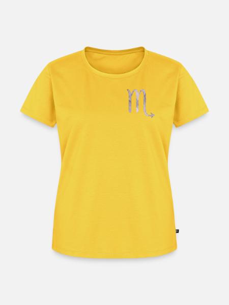 Skorpion - Frauen Premium Bio T-Shirt - Sonnengelb