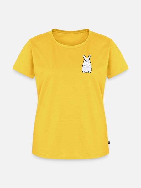 Lustiger Hase - Frauen Premium Bio T-Shirt - Sonnengelb