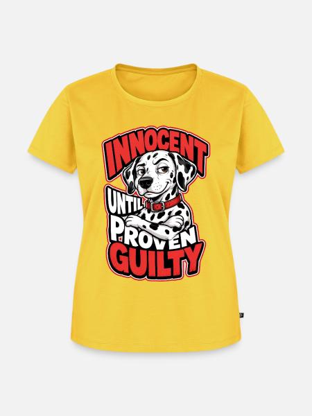 Dalmatiner - Frauen Premium Bio T-Shirt - Sonnengelb