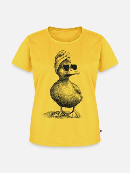 After Badeente - Frauen Premium Bio T-Shirt - Sonnengelb