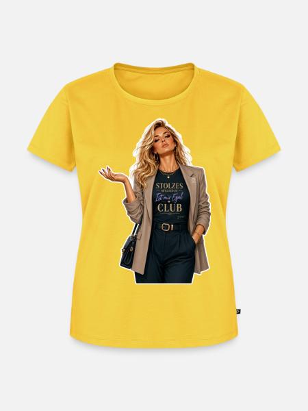 Stolzes Mitglied - Frauen Premium Bio T-Shirt - Sonnengelb