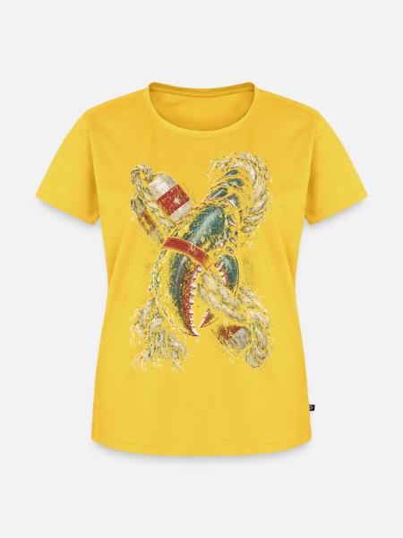 Hummerfänger Hummerfischer - Frauen Premium Bio T-Shirt - Sonnengelb