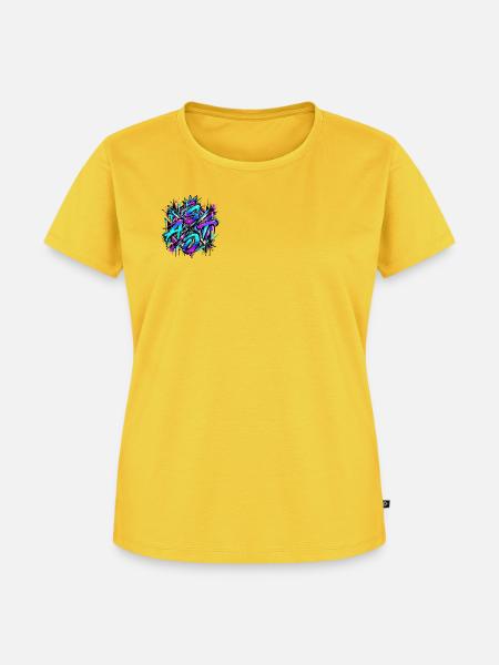 SATO – Street Art Edition 🎨🔥 - Frauen Premium Bio T-Shirt - Sonnengelb