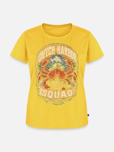 Alaska Königskrabben Dutch Harbour Squad - Frauen Premium Bio T-Shirt - Sonnengelb