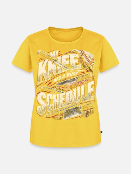 Metzger Schlachter Metzgerhandwerk - Frauen Premium Bio T-Shirt - Sonnengelb