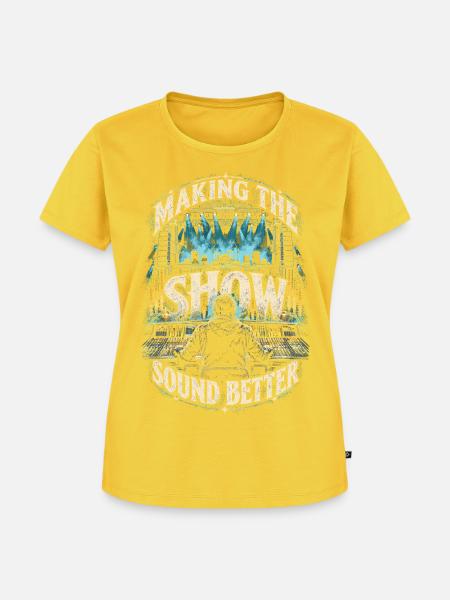 Tontechniker Tontechnik Audiotechnik - Frauen Premium Bio T-Shirt - Sonnengelb
