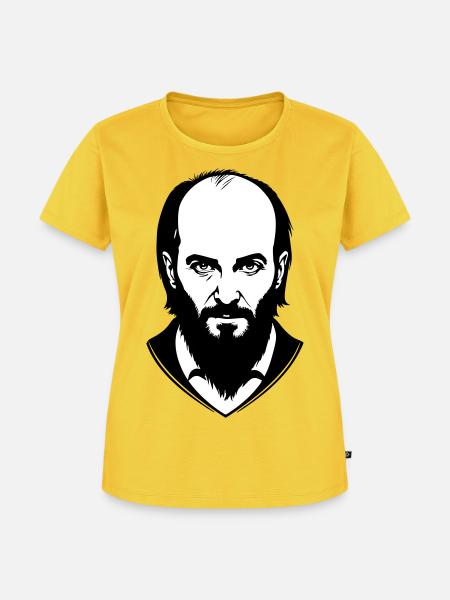 Tschetschenischer Held - Frauen Premium Bio T-Shirt - Sonnengelb