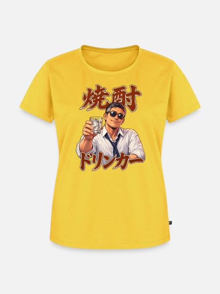 Shochu Drinker - Frauen Premium Bio T-Shirt - Sonnengelb