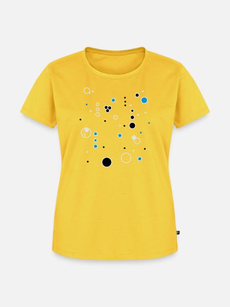 bubbles - Frauen Premium Bio T-Shirt - Sonnengelb