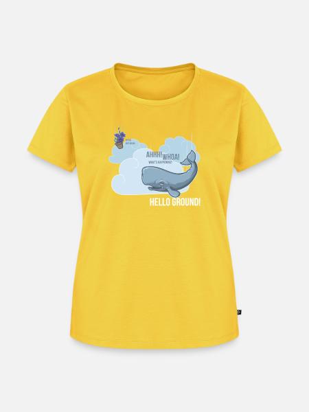 Whale & Petunia - Frauen Premium Bio T-Shirt - Sonnengelb
