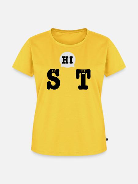 shit - Frauen Premium Bio T-Shirt - Sonnengelb