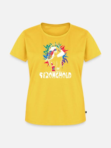 Elefant - Frauen Premium Bio T-Shirt - Sonnengelb