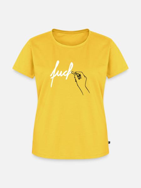 FUC... - Frauen Premium Bio T-Shirt - Sonnengelb