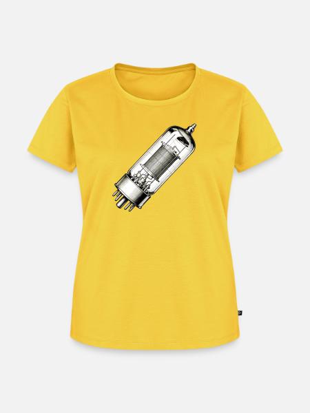 Röhre EL34 - Frauen Premium Bio T-Shirt - Sonnengelb