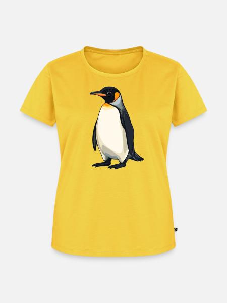 Pinguine Pinguin - Frauen Premium Bio T-Shirt - Sonnengelb
