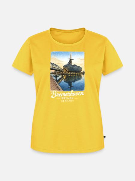Bremerhaven - Frauen Premium Bio T-Shirt - Sonnengelb