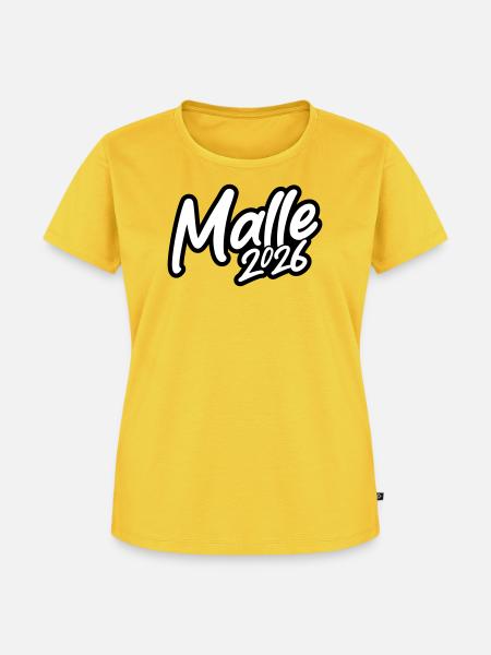 Malle 2026 - Frauen Premium Bio T-Shirt - Sonnengelb