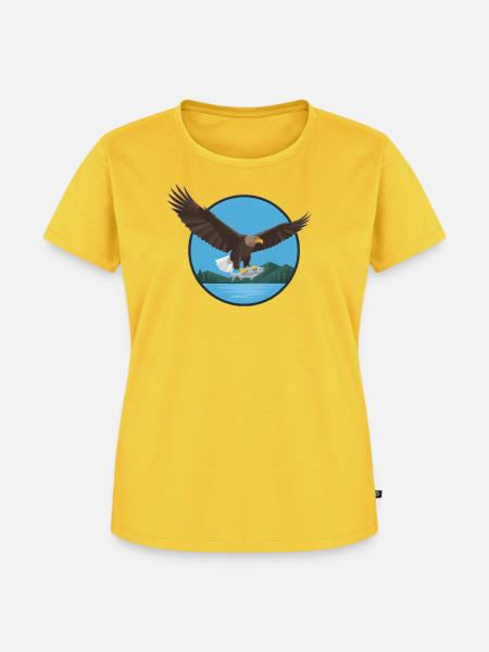 Seeadler Adler - Frauen Premium Bio T-Shirt - Sonnengelb