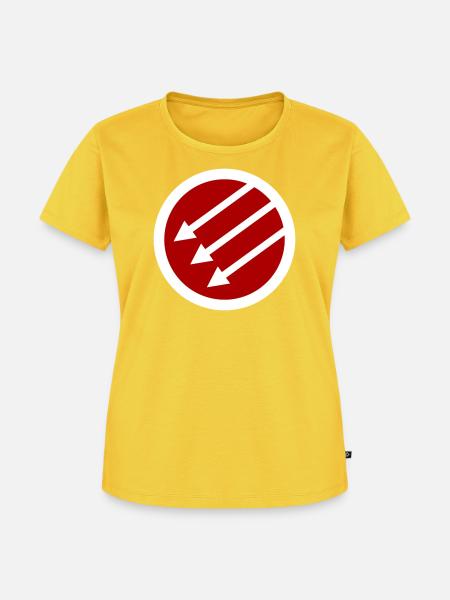 Iron Front / Eiserne Front / Järnfronten - Frauen Premium Bio T-Shirt - Sonnengelb