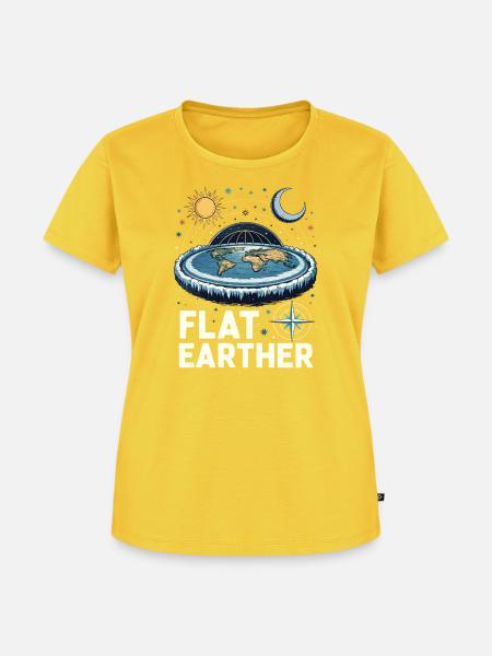 Flacherdler - Frauen Premium Bio T-Shirt - Sonnengelb