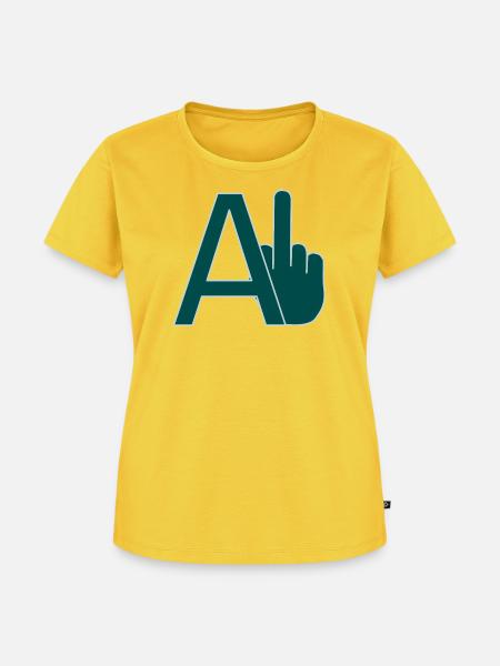 AI - Frauen Premium Bio T-Shirt - Sonnengelb