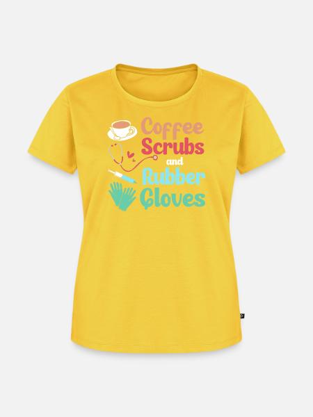MFA Medizin Mediziner Kaffee - Frauen Premium Bio T-Shirt - Sonnengelb