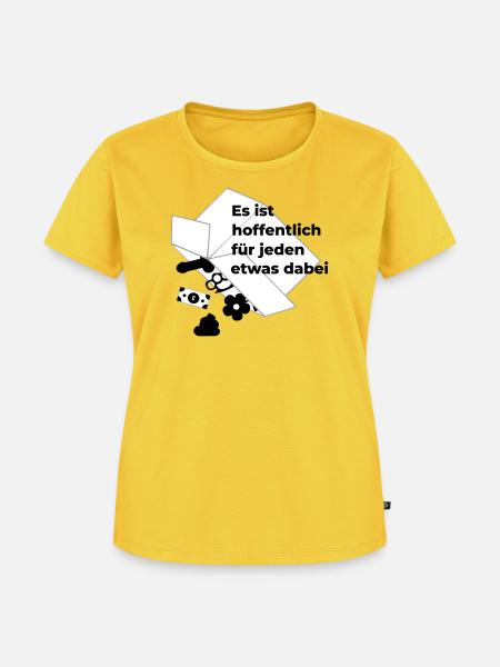 für jeden etwas dabei - Frauen Premium Bio T-Shirt - Sonnengelb