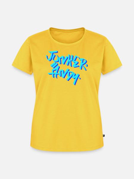 Junker Andy - Frauen Premium Bio T-Shirt - Sonnengelb