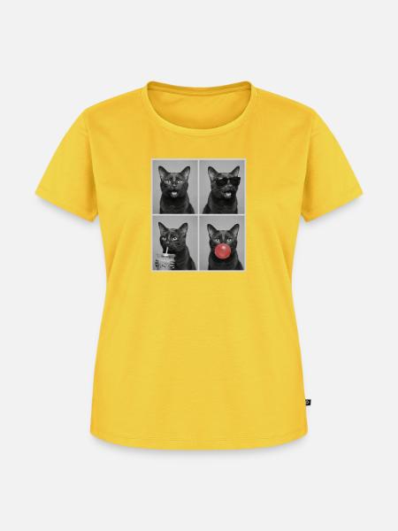 Katzen Havana Katze - Frauen Premium Bio T-Shirt - Sonnengelb
